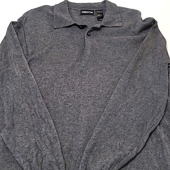 Claiborne men's heather grey lightweight sweater size Medium - Picture 3 of 6